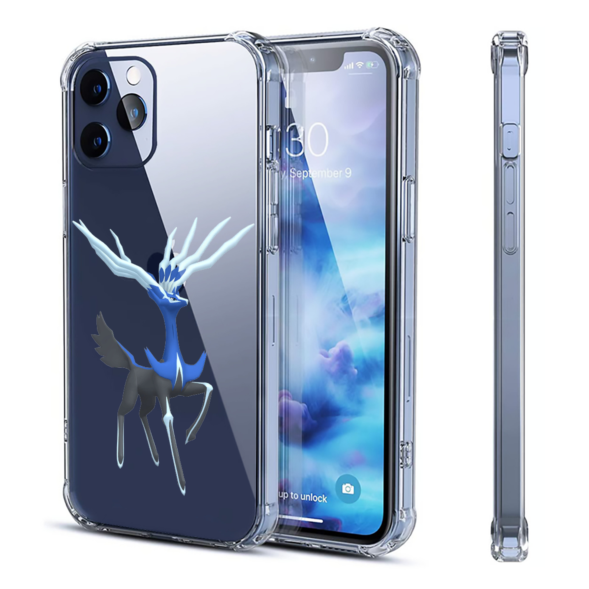 （画像用） ポケットモンスター Pokémon 【iPhone 12シリーズ対応】透明スマホケース（クリアソフトケース）